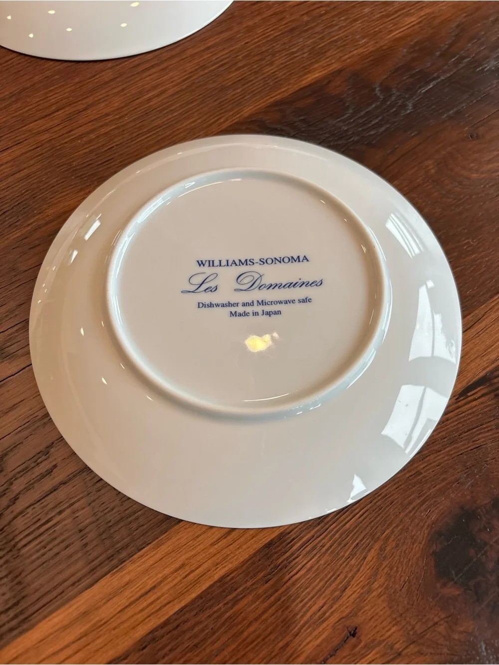 Vintage Plates,Rare LES DOMAINES Williams Sonoma Blue/White Dessert Set Of 6, 8”